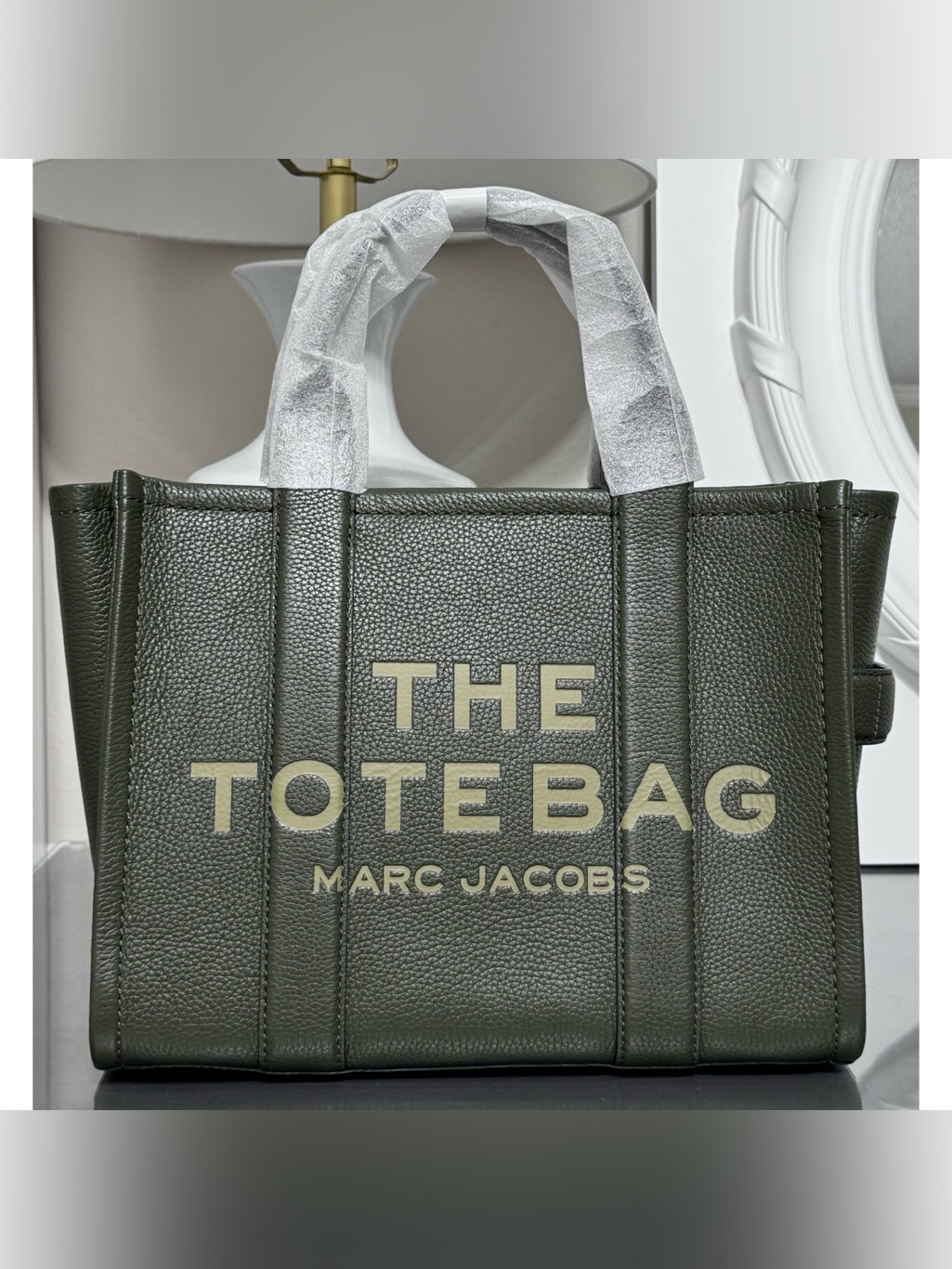 Marc Jacobs Medium Leather Tote Bag, Forest Green